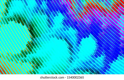 Geometric design halftone with a set of colorful abstract circles. Multicolor, rainbow vector layout with lines, rectangles. Decorative design in an abstract style with rectangles. EPS 10 Vector