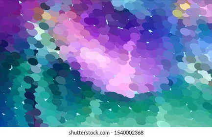 Geometric design halftone with a set of colorful abstract circles. Multicolor, rainbow vector layout with lines, rectangles. Decorative design in an abstract style with rectangles. EPS 10 Vector