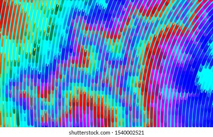 Geometric design halftone with a set of colorful abstract circles. Multicolor, rainbow vector layout with lines, rectangles. Decorative design in an abstract style with rectangles. EPS 10 Vector