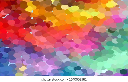 Geometric design halftone with a set of colorful abstract circles. Multicolor, rainbow vector layout with lines, rectangles. Decorative design in an abstract style with rectangles. EPS 10 Vector