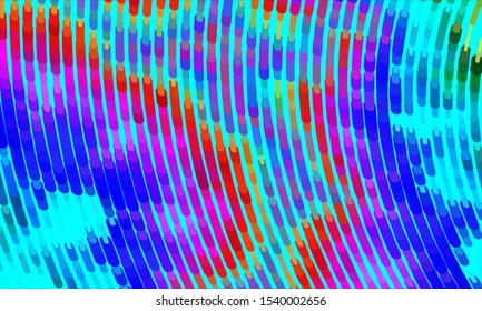 Geometric design halftone with a set of colorful abstract circles. Multicolor, rainbow vector layout with lines, rectangles. Decorative design in an abstract style with rectangles. EPS 10 Vector