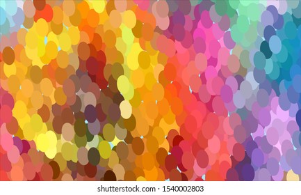 Geometric design halftone with a set of colorful abstract circles. Multicolor, rainbow vector layout with lines, rectangles. Decorative design in an abstract style with rectangles. EPS 10 Vector