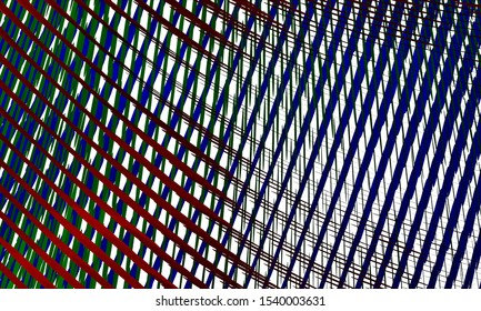 Geometric design halftone with a set of colorful abstract circles. Multicolor, rainbow vector layout with lines, rectangles. Decorative design in an abstract style with rectangles. EPS 10 Vector