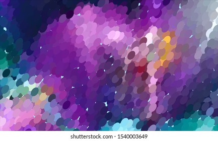 Geometric design halftone with a set of colorful abstract circles. Multicolor, rainbow vector layout with lines, rectangles. Decorative design in an abstract style with rectangles. EPS 10 Vector