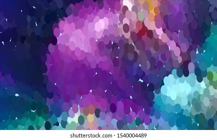 Geometric design halftone with a set of colorful abstract circles. Multicolor, rainbow vector layout with lines, rectangles. Decorative design in an abstract style with rectangles. EPS 10 Vector