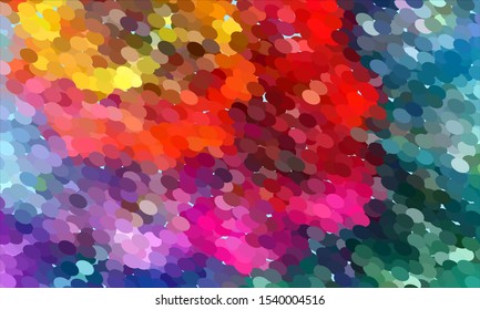 Geometric design halftone with a set of colorful abstract circles. Multicolor, rainbow vector layout with lines, rectangles. Decorative design in an abstract style with rectangles. EPS 10 Vector