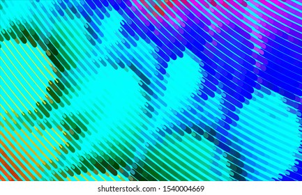 Geometric design halftone with a set of colorful abstract circles. Multicolor, rainbow vector layout with lines, rectangles. Decorative design in an abstract style with rectangles. EPS 10 Vector