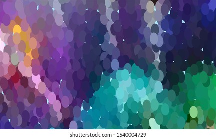 Geometric design halftone with a set of colorful abstract circles. Multicolor, rainbow vector layout with lines, rectangles. Decorative design in an abstract style with rectangles. EPS 10 Vector