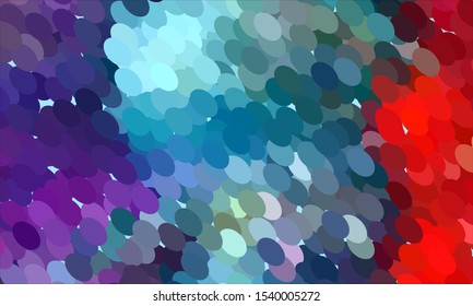 Geometric design halftone with a set of colorful abstract circles. Multicolor, rainbow vector layout with lines, rectangles. Decorative design in an abstract style with rectangles. EPS 10 Vector