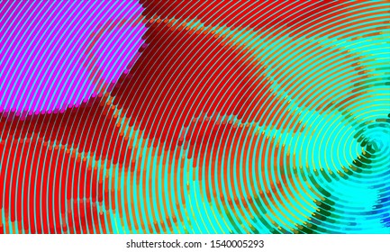 Geometric design halftone with a set of colorful abstract circles. Multicolor, rainbow vector layout with lines, rectangles. Decorative design in an abstract style with rectangles. EPS 10 Vector