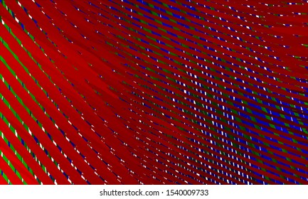 Geometric design halftone with a set of colorful abstract circles. Multicolor, rainbow vector layout with lines, rectangles. Decorative design in an abstract style with rectangles. EPS 10 Vector