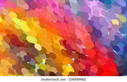 Geometric design halftone with a set of colorful abstract circles. Multicolor, rainbow vector layout with lines, rectangles. Decorative design in an abstract style with rectangles. EPS 10 Vector