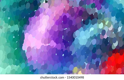 Geometric design halftone with a set of colorful abstract circles. Multicolor, rainbow vector layout with lines, rectangles. Decorative design in an abstract style with rectangles. EPS 10 Vector
