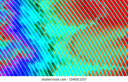 Geometric design halftone with a set of colorful abstract circles. Multicolor, rainbow vector layout with lines, rectangles. Decorative design in an abstract style with rectangles. EPS 10 Vector