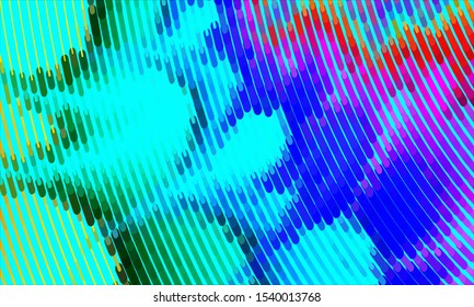 Geometric design halftone with a set of colorful abstract circles. Multicolor, rainbow vector layout with lines, rectangles. Decorative design in an abstract style with rectangles. EPS 10 Vector