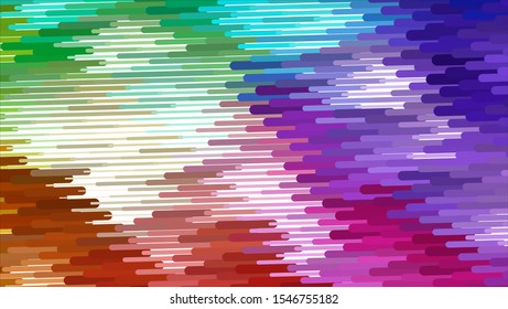Geometric design halftone with a set of colorful abstract circles. Multicolor, rainbow vector layout with lines, rectangles. Decorative design in an abstract style with rectangles. EPS 10 Vector