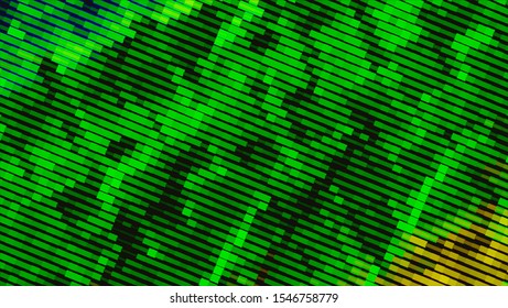 Geometric design halftone with a set of colorful abstract circles. Multicolor, rainbow vector layout with lines, rectangles. Decorative design in an abstract style with rectangles. EPS 10 Vector