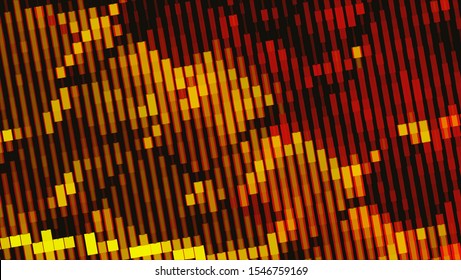 Geometric design halftone with a set of colorful abstract circles. Multicolor, rainbow vector layout with lines, rectangles. Decorative design in an abstract style with rectangles. EPS 10 Vector