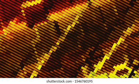 Geometric design halftone with a set of colorful abstract circles. Multicolor, rainbow vector layout with lines, rectangles. Decorative design in an abstract style with rectangles. EPS 10 Vector