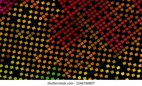 Geometric design halftone with a set of colorful abstract circles. Multicolor, rainbow vector layout with lines, rectangles. Decorative design in an abstract style with rectangles. EPS 10 Vector