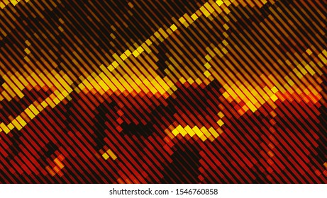 Geometric design halftone with a set of colorful abstract circles. Multicolor, rainbow vector layout with lines, rectangles. Decorative design in an abstract style with rectangles. EPS 10 Vector