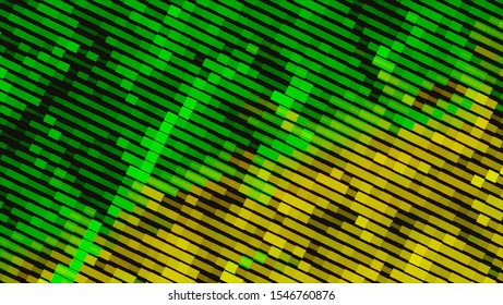 Geometric design halftone with a set of colorful abstract circles. Multicolor, rainbow vector layout with lines, rectangles. Decorative design in an abstract style with rectangles. EPS 10 Vector