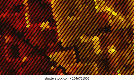 Geometric design halftone with a set of colorful abstract circles. Multicolor, rainbow vector layout with lines, rectangles. Decorative design in an abstract style with rectangles. EPS 10 Vector