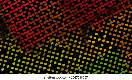 Geometric design halftone with a set of colorful abstract circles. Multicolor, rainbow vector layout with lines, rectangles. Decorative design in an abstract style with rectangles. EPS 10 Vector