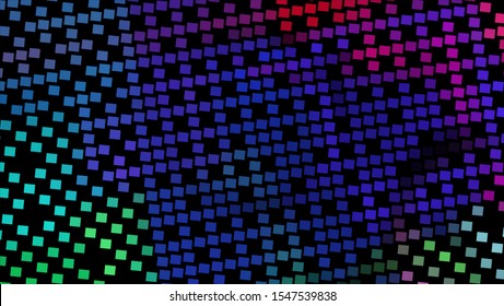 Geometric design halftone with a set of colorful abstract circles. Multicolor, rainbow vector layout with lines, rectangles. Decorative design in an abstract style with rectangles. EPS 10 Vector