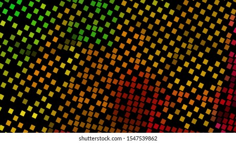 Geometric design halftone with a set of colorful abstract circles. Multicolor, rainbow vector layout with lines, rectangles. Decorative design in an abstract style with rectangles. EPS 10 Vector