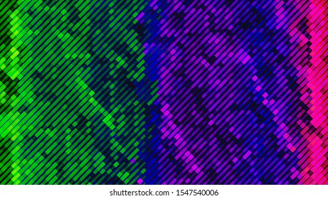 Geometric design halftone with a set of colorful abstract circles. Multicolor, rainbow vector layout with lines, rectangles. Decorative design in an abstract style with rectangles. EPS 10 Vector