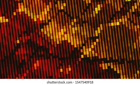 Geometric design halftone with a set of colorful abstract circles. Multicolor, rainbow vector layout with lines, rectangles. Decorative design in an abstract style with rectangles. EPS 10 Vector