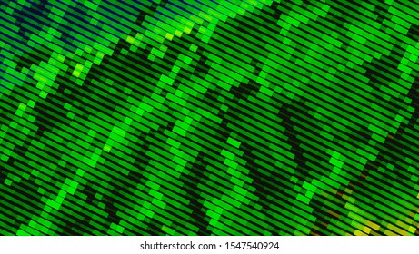 Geometric design halftone with a set of colorful abstract circles. Multicolor, rainbow vector layout with lines, rectangles. Decorative design in an abstract style with rectangles. EPS 10 Vector