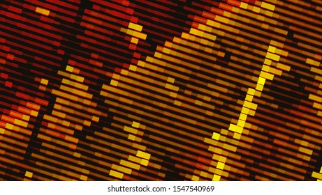 Geometric design halftone with a set of colorful abstract circles. Multicolor, rainbow vector layout with lines, rectangles. Decorative design in an abstract style with rectangles. EPS 10 Vector