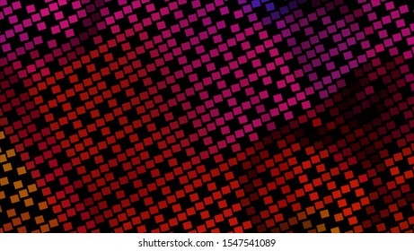 Geometric design halftone with a set of colorful abstract circles. Multicolor, rainbow vector layout with lines, rectangles. Decorative design in an abstract style with rectangles. EPS 10 Vector