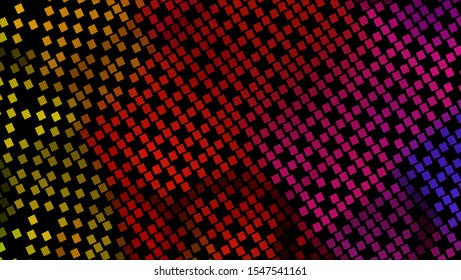 Geometric design halftone with a set of colorful abstract circles. Multicolor, rainbow vector layout with lines, rectangles. Decorative design in an abstract style with rectangles. EPS 10 Vector