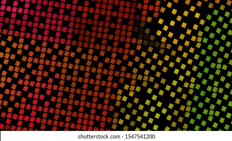 Geometric design halftone with a set of colorful abstract circles. Multicolor, rainbow vector layout with lines, rectangles. Decorative design in an abstract style with rectangles. EPS 10 Vector