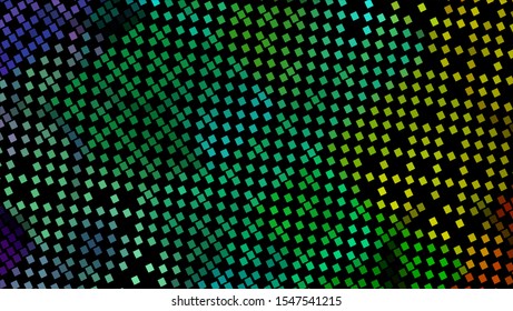 Geometric design halftone with a set of colorful abstract circles. Multicolor, rainbow vector layout with lines, rectangles. Decorative design in an abstract style with rectangles. EPS 10 Vector