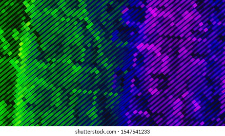 Geometric design halftone with a set of colorful abstract circles. Multicolor, rainbow vector layout with lines, rectangles. Decorative design in an abstract style with rectangles. EPS 10 Vector