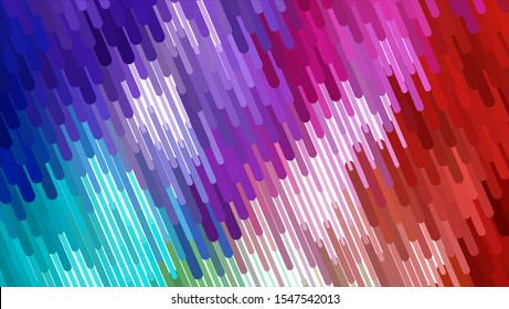 Geometric design halftone with a set of colorful abstract circles. Multicolor, rainbow vector layout with lines, rectangles. Decorative design in an abstract style with rectangles. EPS 10 Vector