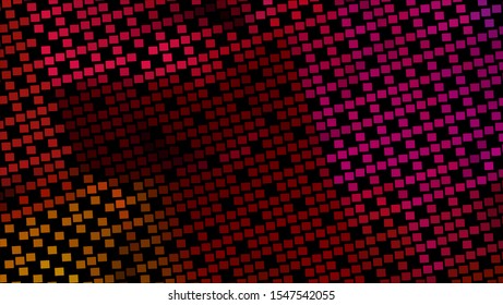Geometric design halftone with a set of colorful abstract circles. Multicolor, rainbow vector layout with lines, rectangles. Decorative design in an abstract style with rectangles. EPS 10 Vector