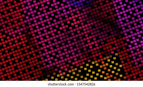 Geometric design halftone with a set of colorful abstract circles. Multicolor, rainbow vector layout with lines, rectangles. Decorative design in an abstract style with rectangles. EPS 10 Vector