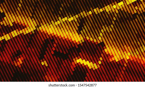 Geometric design halftone with a set of colorful abstract circles. Multicolor, rainbow vector layout with lines, rectangles. Decorative design in an abstract style with rectangles. EPS 10 Vector