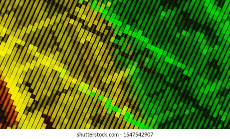 Geometric design halftone with a set of colorful abstract circles. Multicolor, rainbow vector layout with lines, rectangles. Decorative design in an abstract style with rectangles. EPS 10 Vector
