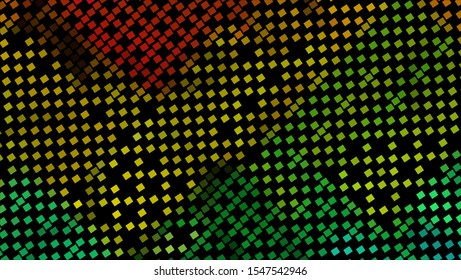 Geometric design halftone with a set of colorful abstract circles. Multicolor, rainbow vector layout with lines, rectangles. Decorative design in an abstract style with rectangles. EPS 10 Vector