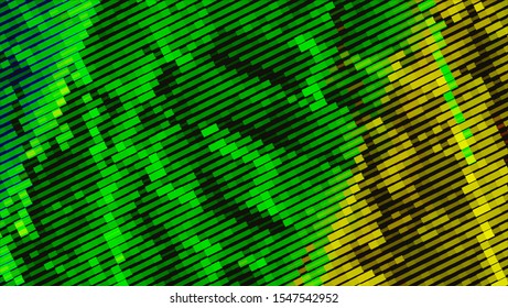 Geometric design halftone with a set of colorful abstract circles. Multicolor, rainbow vector layout with lines, rectangles. Decorative design in an abstract style with rectangles. EPS 10 Vector
