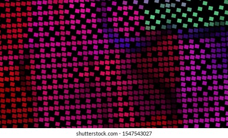 Geometric design halftone with a set of colorful abstract circles. Multicolor, rainbow vector layout with lines, rectangles. Decorative design in an abstract style with rectangles. EPS 10 Vector