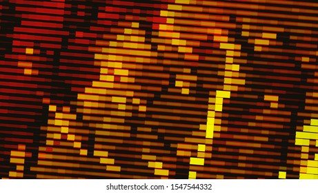 Geometric design halftone with a set of colorful abstract circles. Multicolor, rainbow vector layout with lines, rectangles. Decorative design in an abstract style with rectangles. EPS 10 Vector