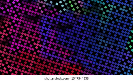 Geometric design halftone with a set of colorful abstract circles. Multicolor, rainbow vector layout with lines, rectangles. Decorative design in an abstract style with rectangles. EPS 10 Vector
