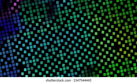 Geometric design halftone with a set of colorful abstract circles. Multicolor, rainbow vector layout with lines, rectangles. Decorative design in an abstract style with rectangles. EPS 10 Vector